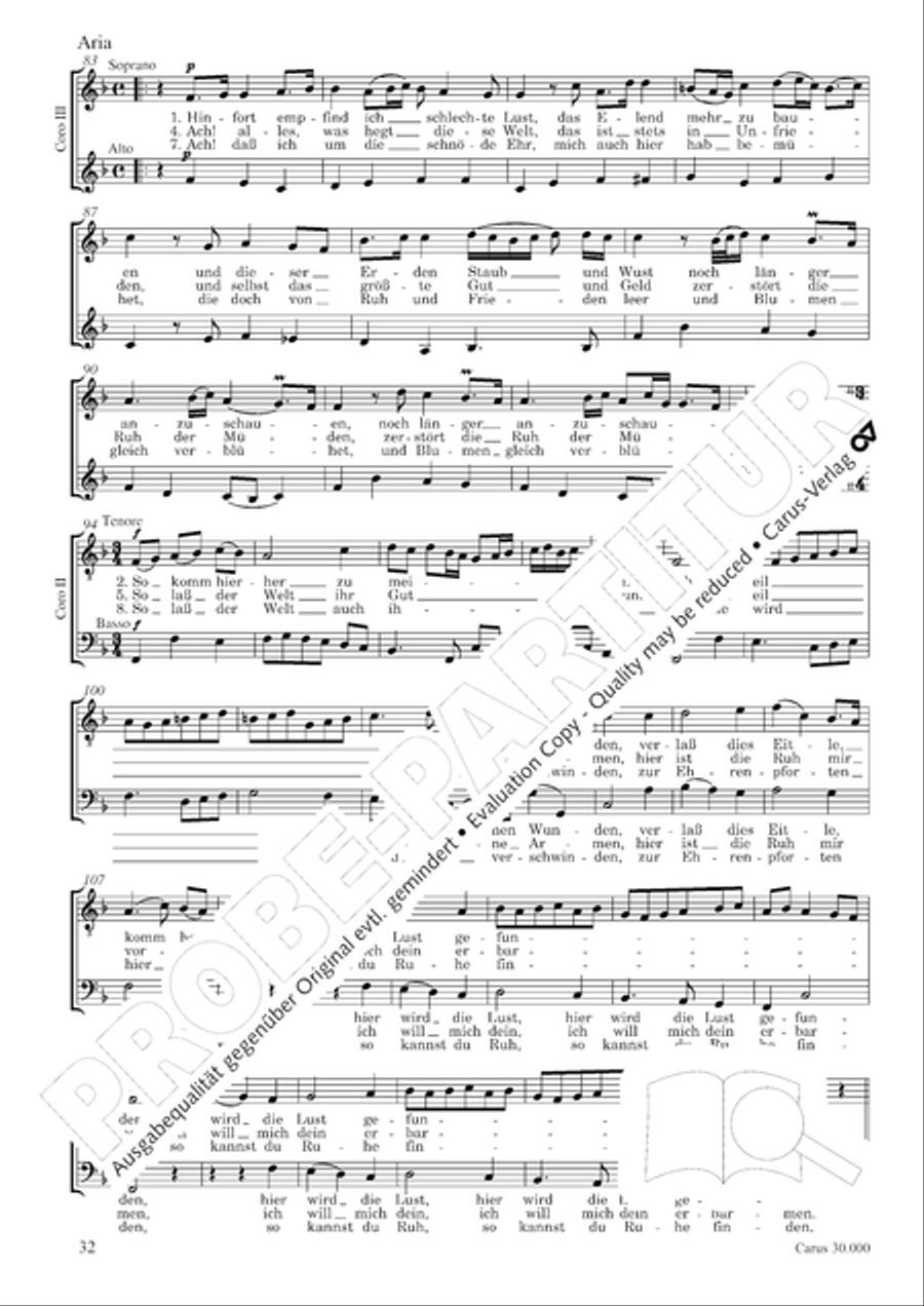 J.L. Bach: The complete motets Choir scores gallery preview page 39