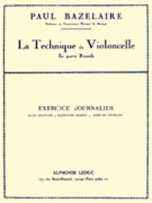 Book cover for Technique for Cello - Book 2