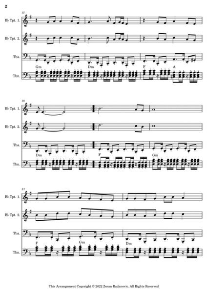 Đurđevdan - Djurdjevdan - Ederlezi - for brass quartet image number null
