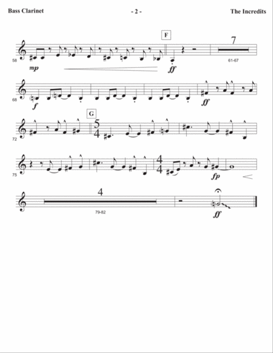 The Incredits The Incredits Full Orchestra scores gallery preview page 6