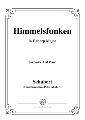 Schubert-Himmelsfunken,in F sharp Major,for Voice and Piano