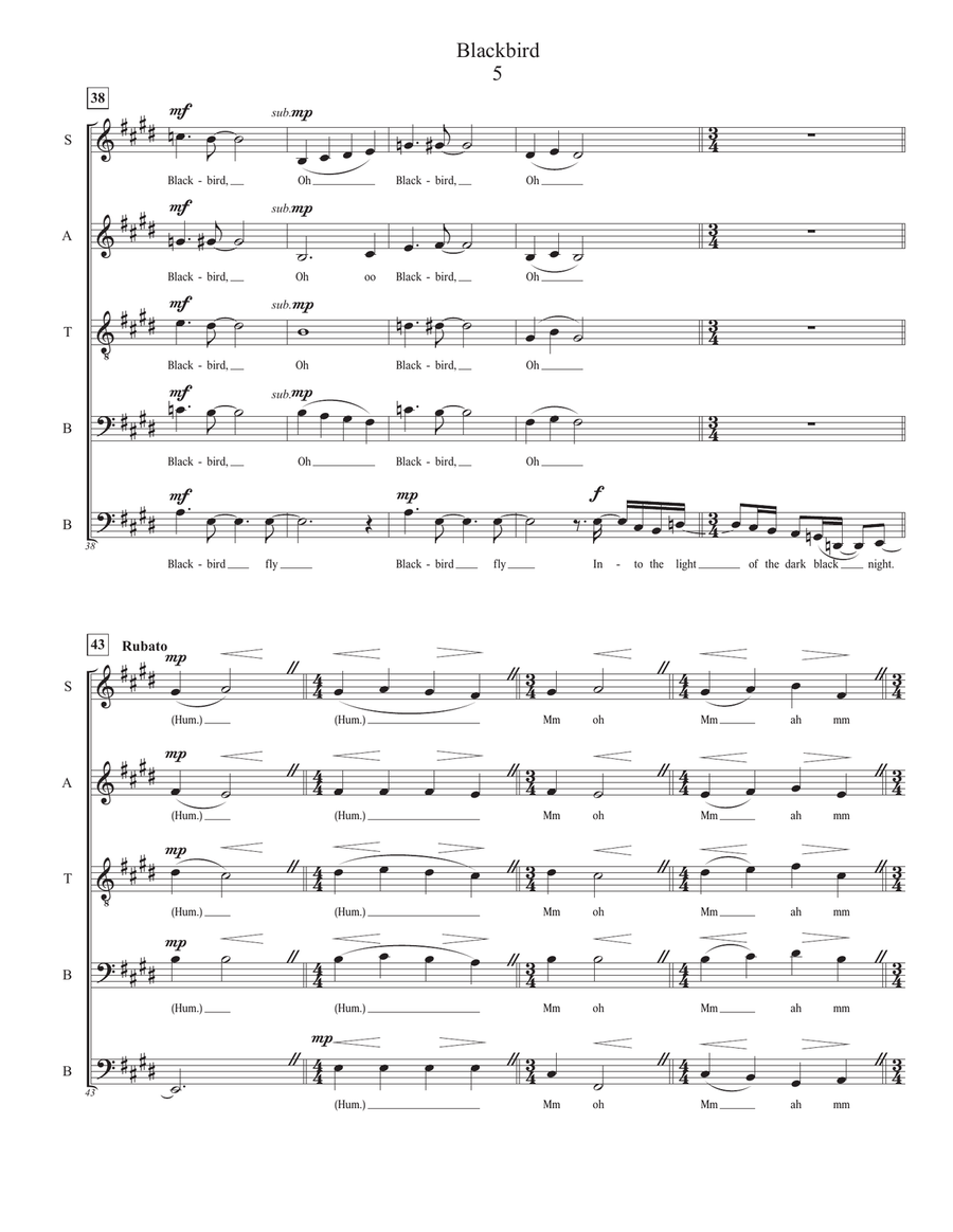 Blackbird Divisi scores gallery preview page 5
