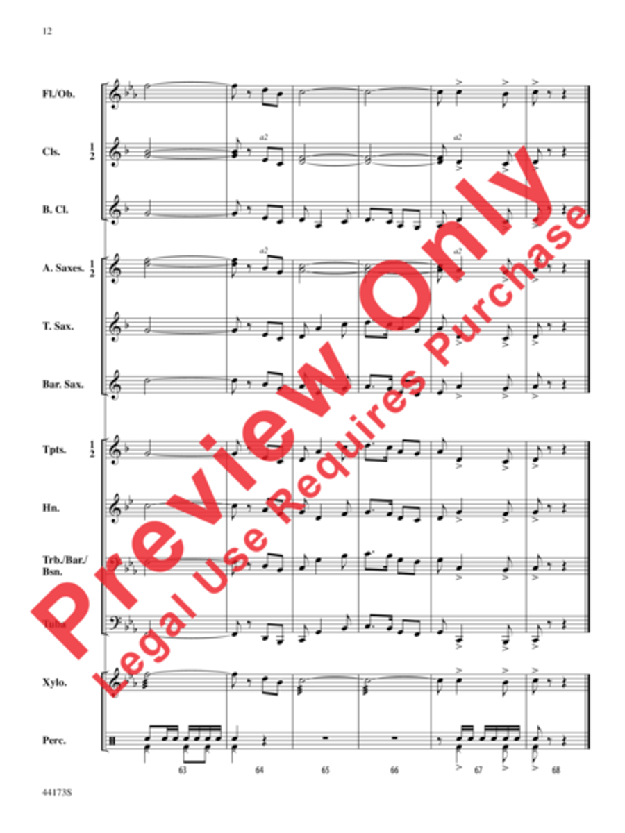 Cape Breton March Cape Breton March Concert Band scores gallery preview page 25