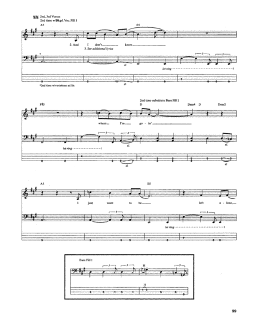 Tuesday's Gone Guitar Tablature scores gallery preview page 6