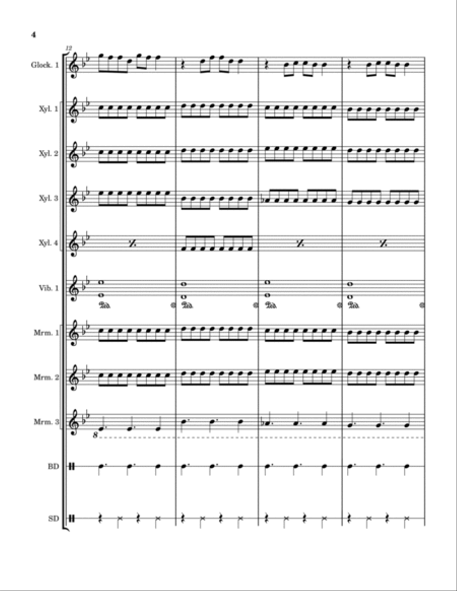 Firework Firework Glockenspiel scores gallery preview page 4