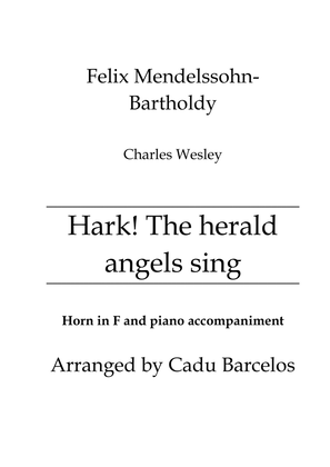Hark! The herald angels sing (Horn in F and piano)