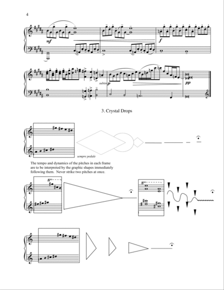 Glass-Colored Roses: Nine Watercolor Sketches for Piano Piano Solo scores gallery preview page 4