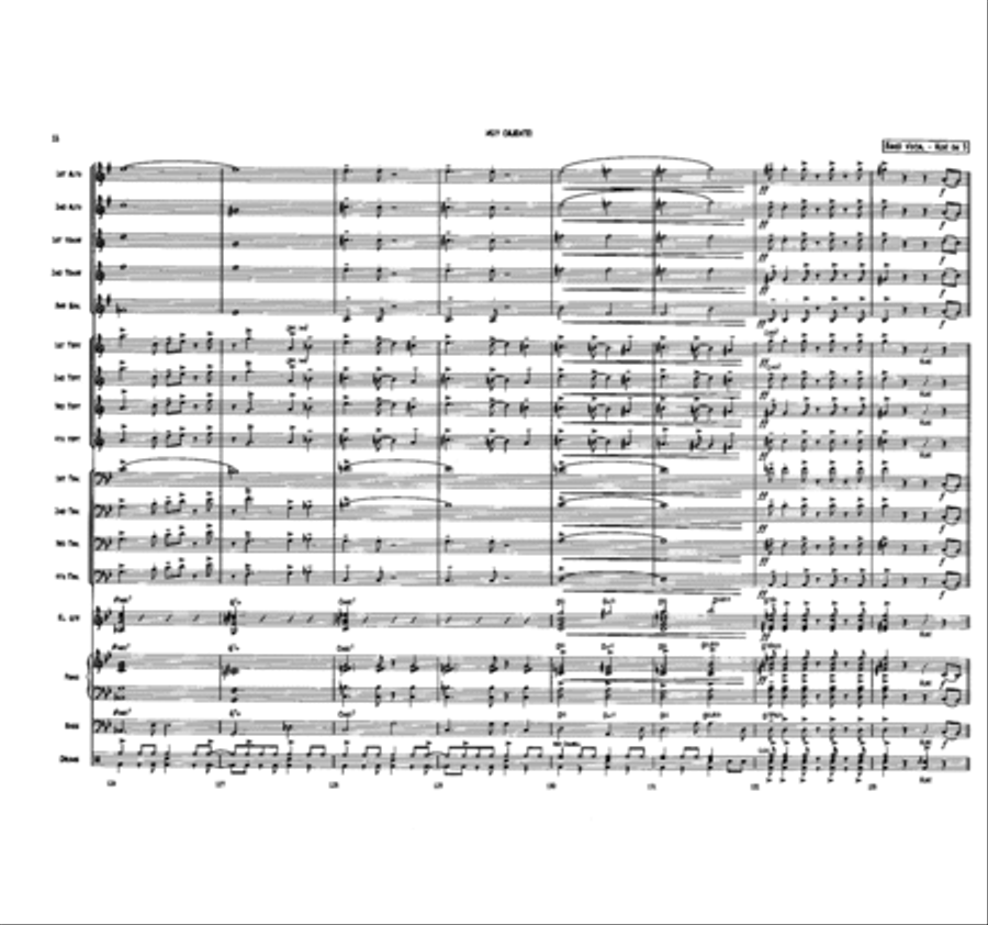 Muy Caliente! Jazz Ensemble scores gallery preview page 18