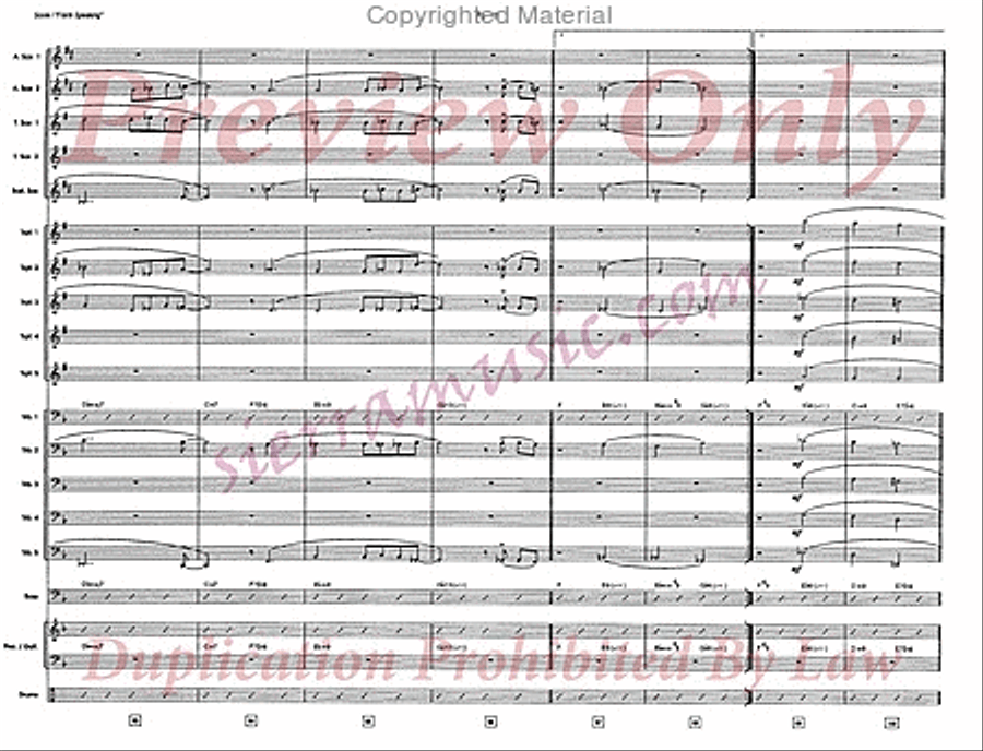 Frank Speaking Frank Speaking Jazz Ensemble scores gallery preview page 14