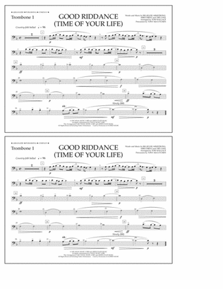 Good Riddance (Time of Your Life) - Trombone 1