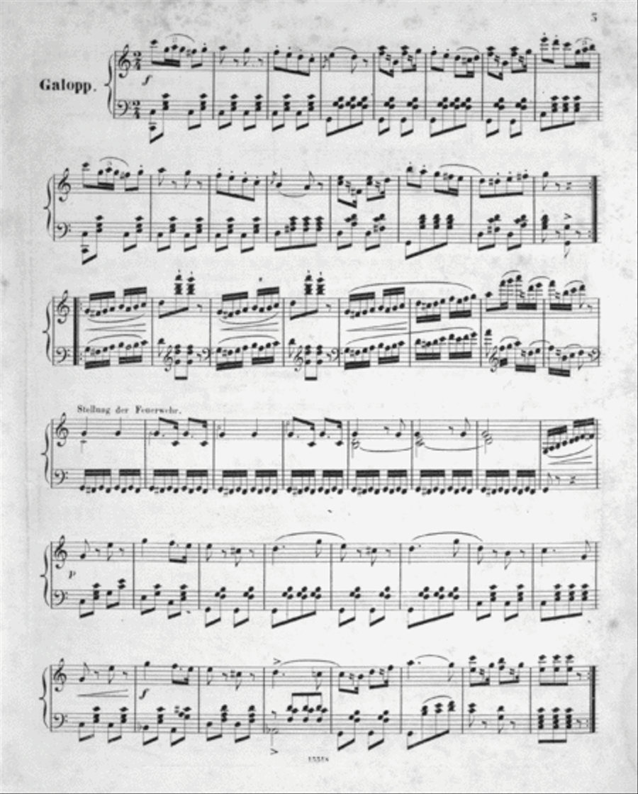 Mainzer Feuerwehr-Galopp fur das Piano-Forte Piano Solo scores gallery preview page 3