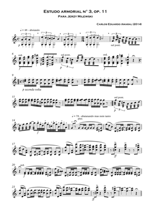 Estudo armorial n° 3, op.11 - for solo violin