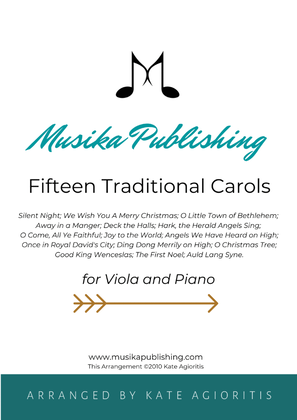 Fifteen Traditional Carols for Viola and Piano
