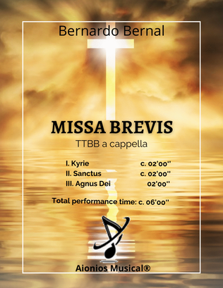 Book cover for Missa Brevis - TTBB a cappella