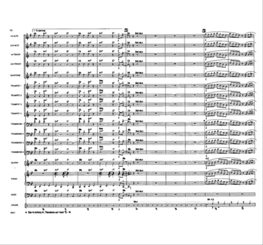 Pee Wee's Back In Town Jazz Ensemble - Sheet Music page 15