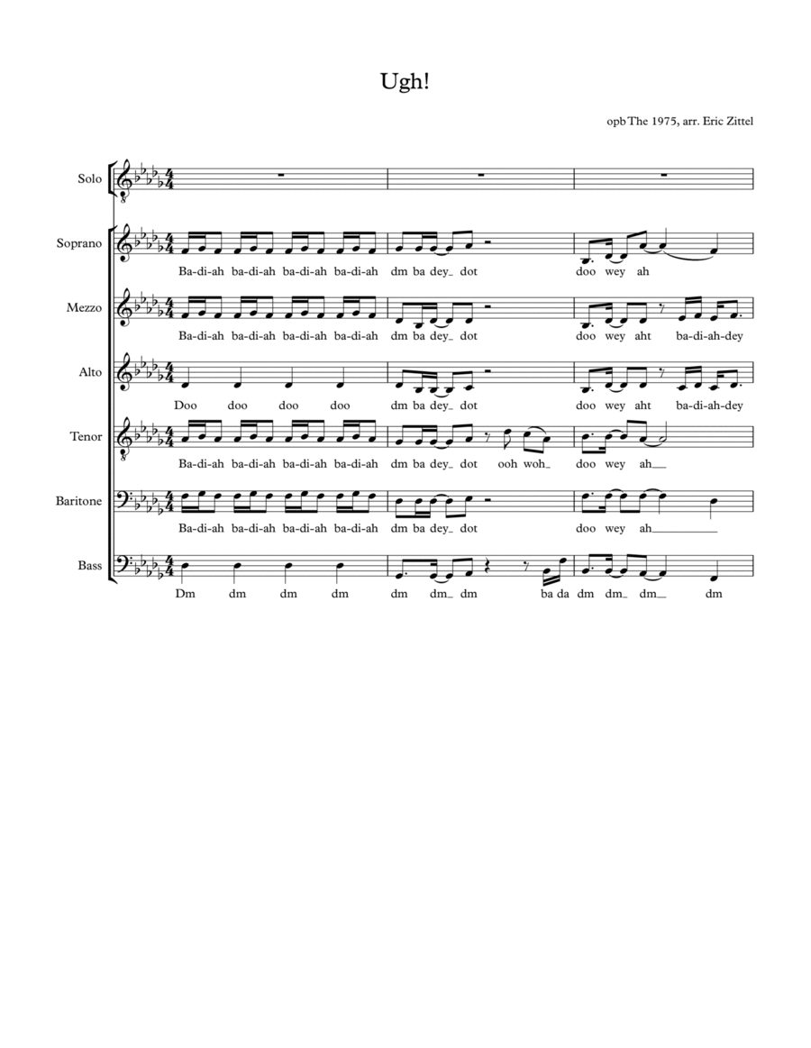 Ugh! Divisi scores gallery preview page 1
