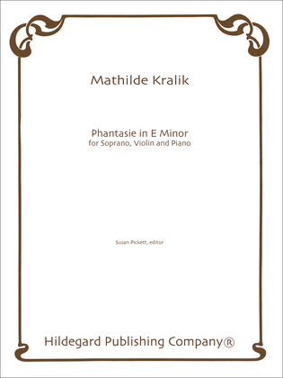 Book cover for Phantasie In E Minor