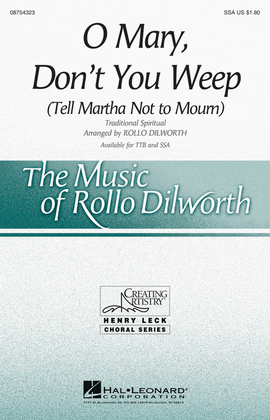 Book cover for O Mary, Don't You Weep