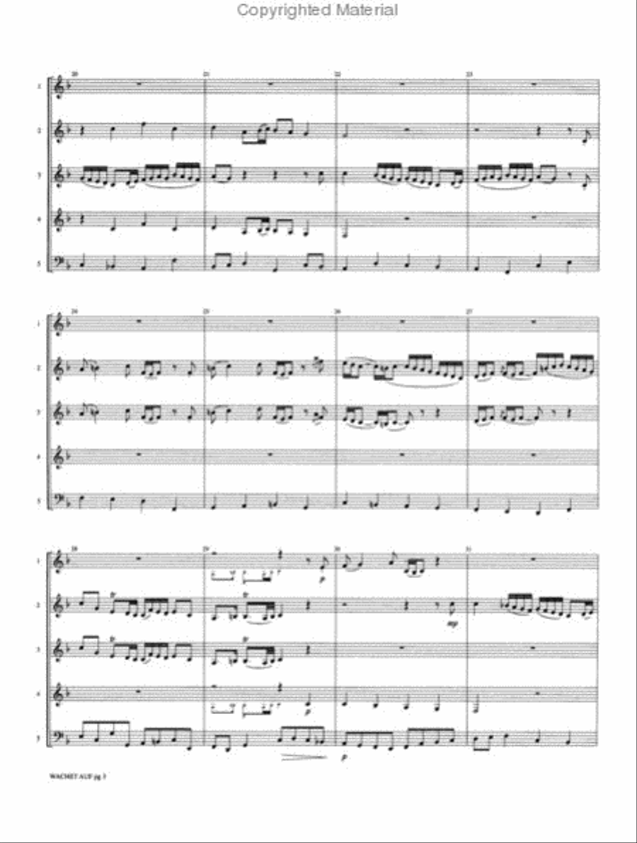 Wachet Auf (from Cantata 140) Woodwind Ensemble scores gallery preview page 3