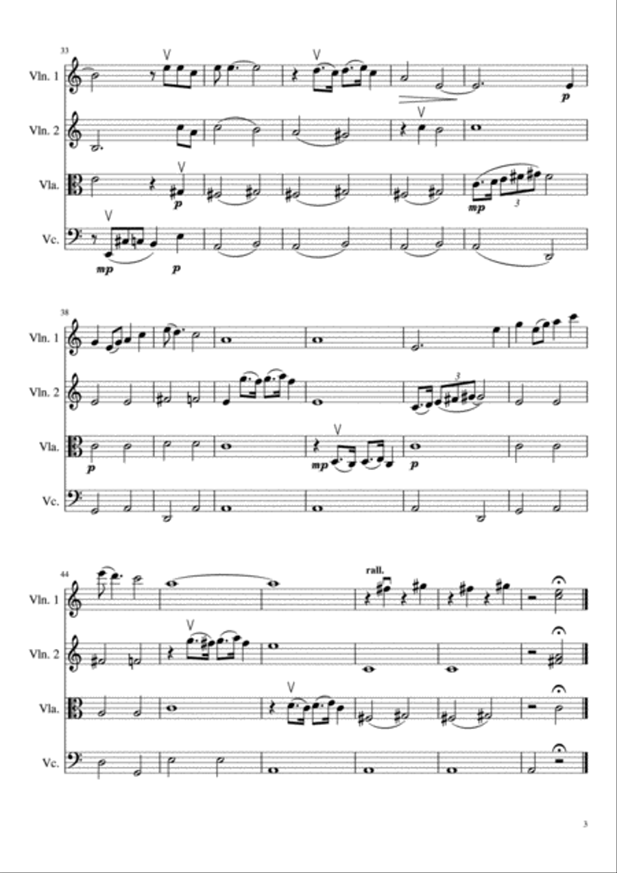 Summertime Summertime String Quartet scores gallery preview page 4