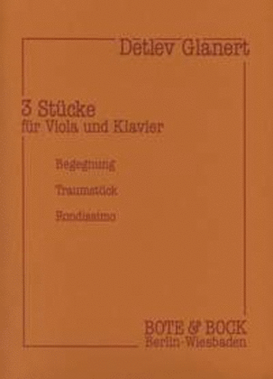 Book cover for Three Pieces op. 1