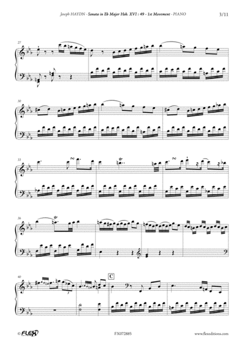 Sonata in Eb Major Hob. XVI:349 - 1st Mvt image number null