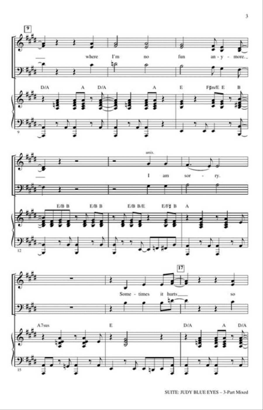 Suite: Judy Blue Eyes Suite: Judy Blue Eyes 3-Part scores gallery preview page 4