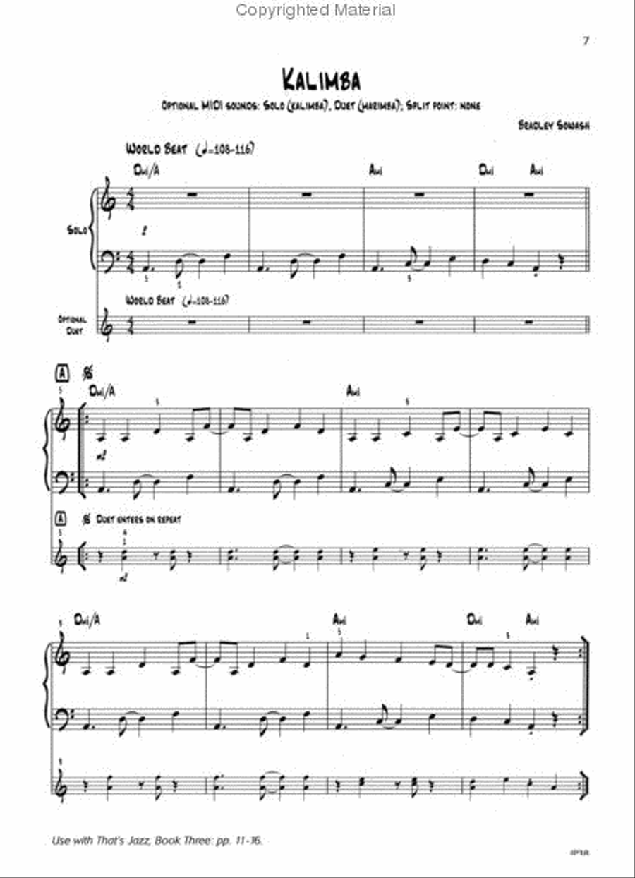 That's Jazz Performance. Book 3: Wave Goodbye Piano Method scores gallery preview page 2