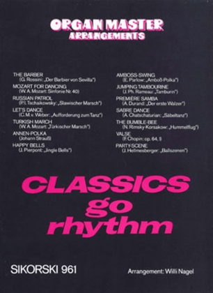 Book cover for Organ Master Arrangements: Classics Go Rhythm