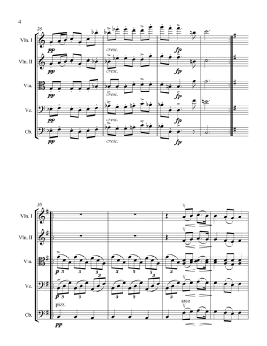 Moments Musicaux I Moments Musicaux I String Orchestra scores gallery preview page 4