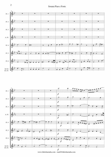 Sonata Pian e Forte by Giovanni Gabrieli - for Flute Choir image number null