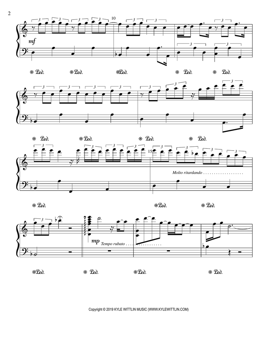 Remembering Piano Solo scores gallery preview page 2