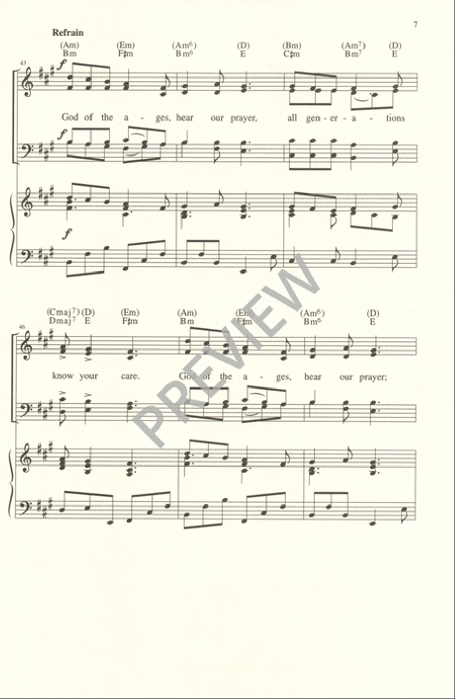 God of the Ages 4-Part scores gallery preview page 7