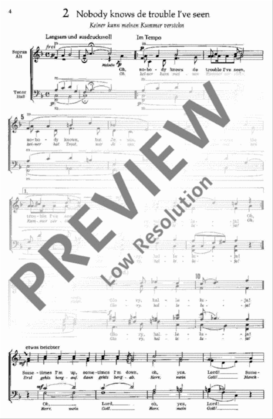 Spirituals for all 4-Part scores gallery preview page 5