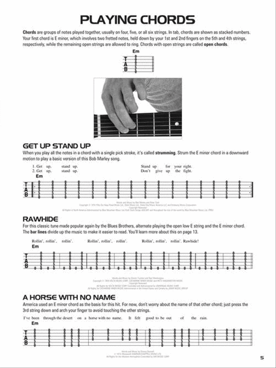 Hal Leonard Acoustic Guitar Tab Method – Book 1 Acoustic Guitar scores gallery preview page 7
