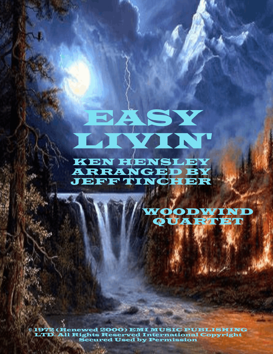 Easy Livin' Woodwind Quartet scores gallery preview page 1