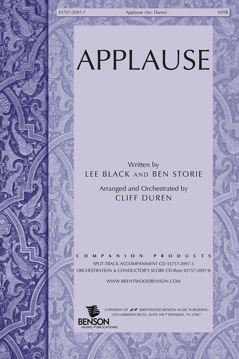 Applause (Split Track Accompaniment CD)