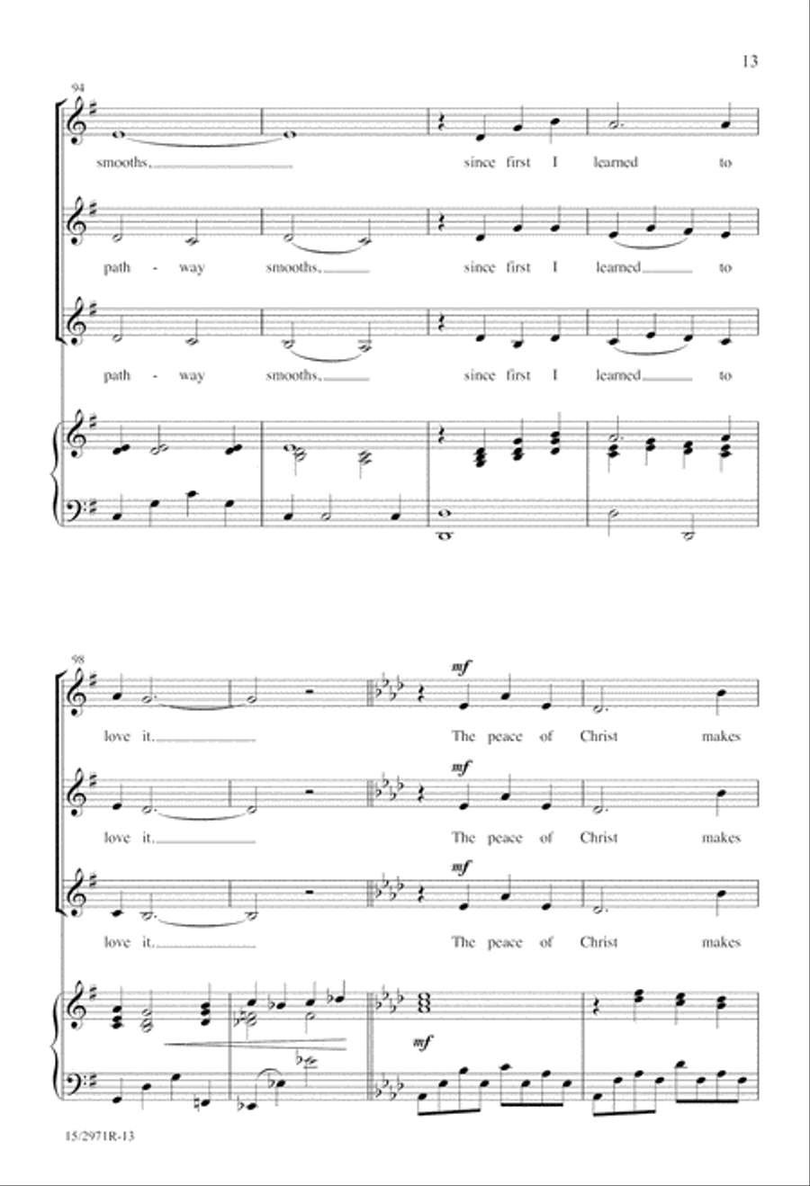 How Can I Keep From Singing? SSA scores gallery preview page 13