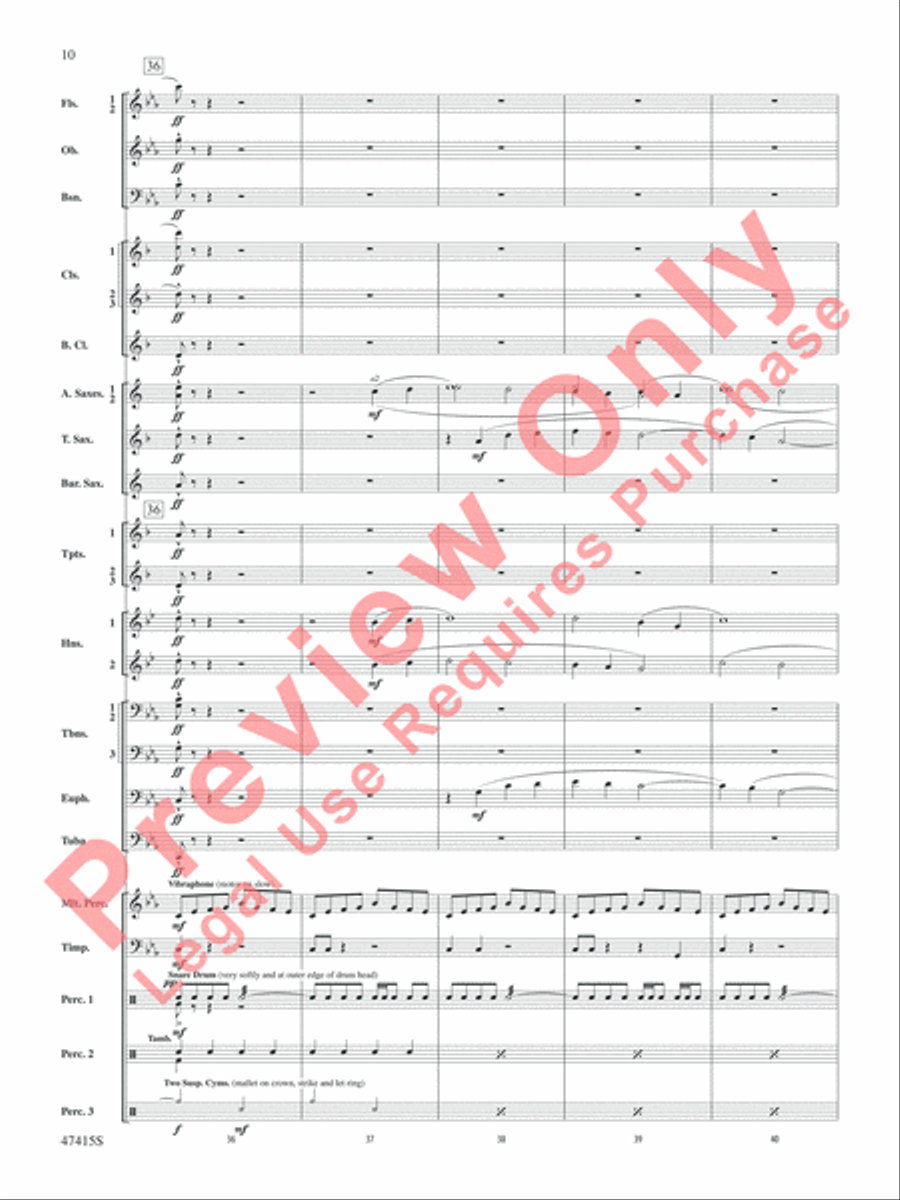 Blessed Are They Concert Band scores gallery preview page 11