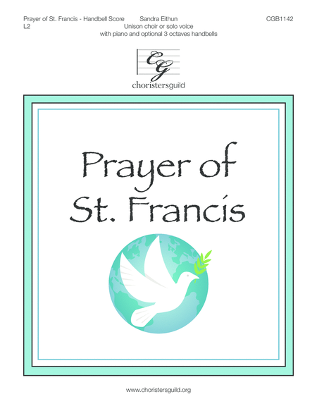 Prayer of St. Francis - Handbell Score image number null