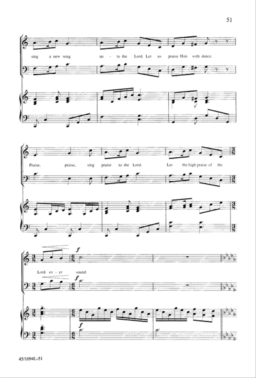 10 Anthems for about 10 Singers Unison Choir scores gallery preview page 51