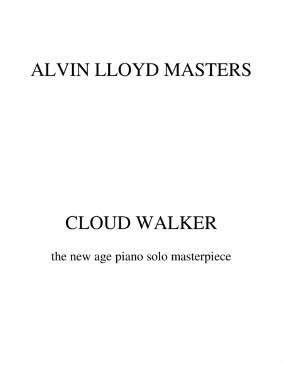 CLOUD WALKER Piano Solo scores gallery preview page 1