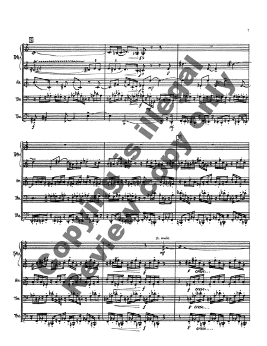 Rounds & Dances (Brass Score) Brass Quintet scores gallery preview page 12