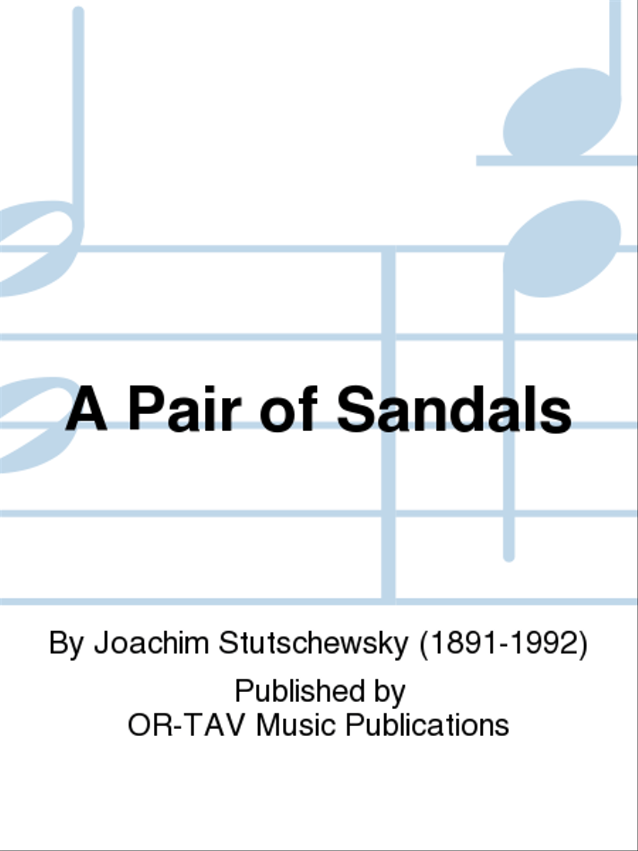 A Pair of Sandals Voice scores gallery preview page 1