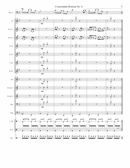Concertante Boricua No. 4 For Trombone And Small Wind Ensemble