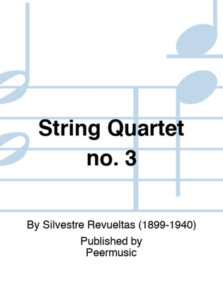 Book cover for String Quartet no. 3