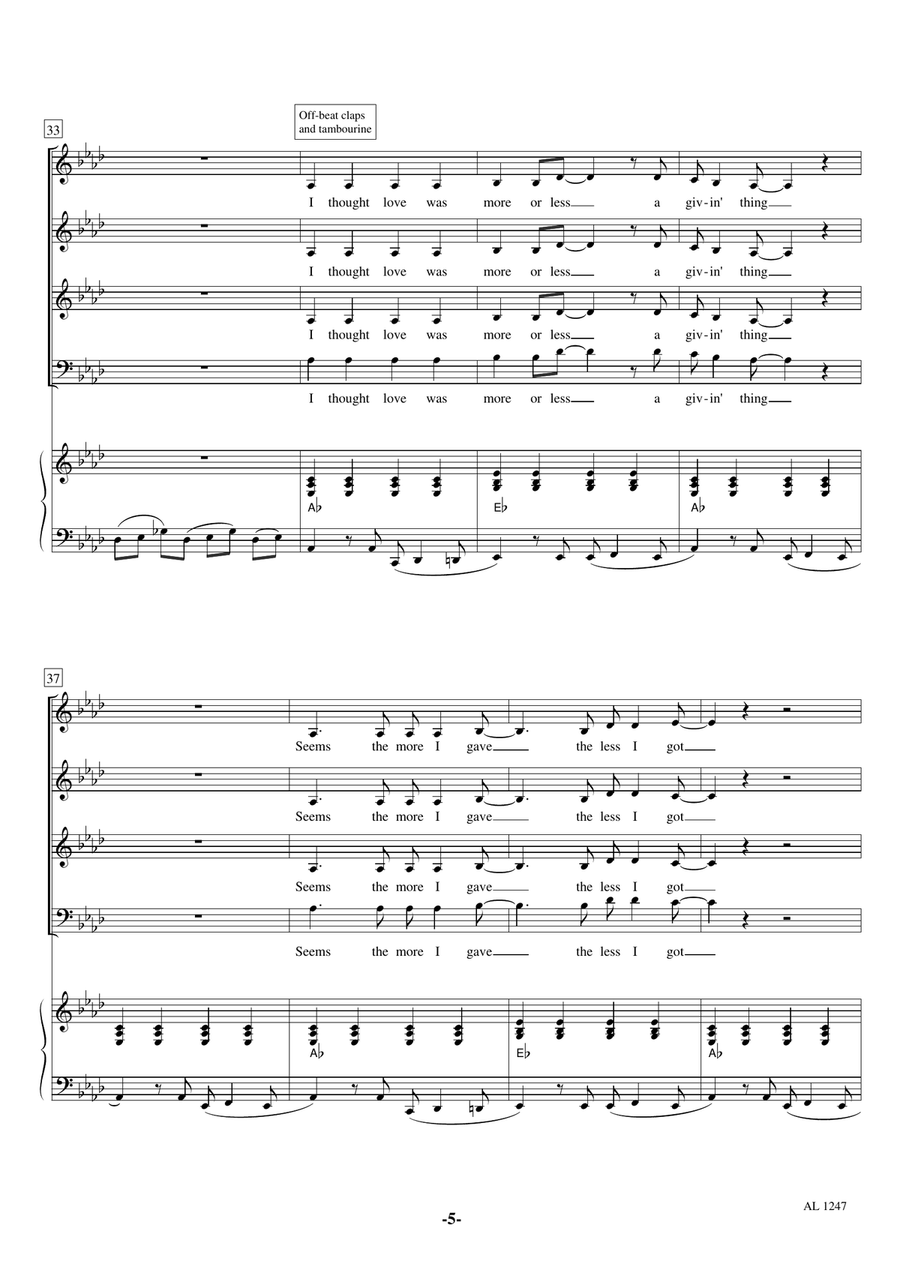 I'm A Believer 4-Part scores gallery preview page 5