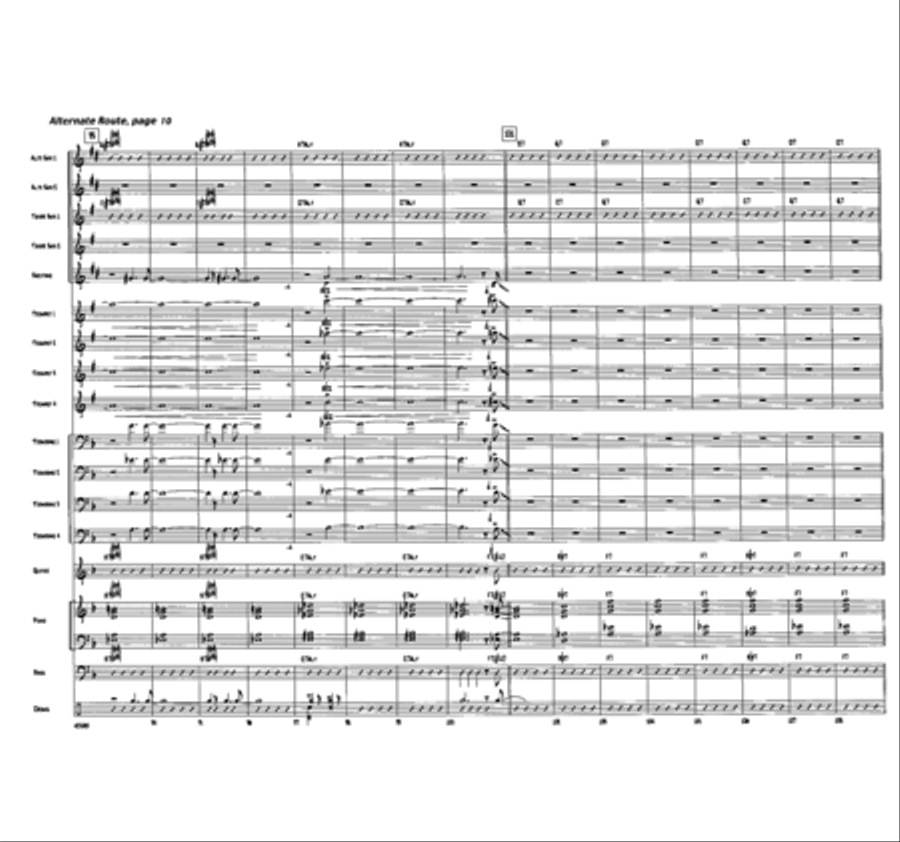 Alternate Route Jazz Ensemble scores gallery preview page 10