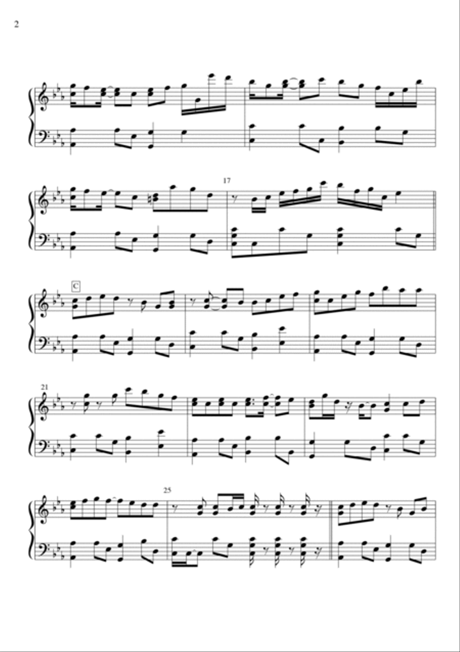 Yoruni Kakeru Piano Solo scores gallery preview page 2