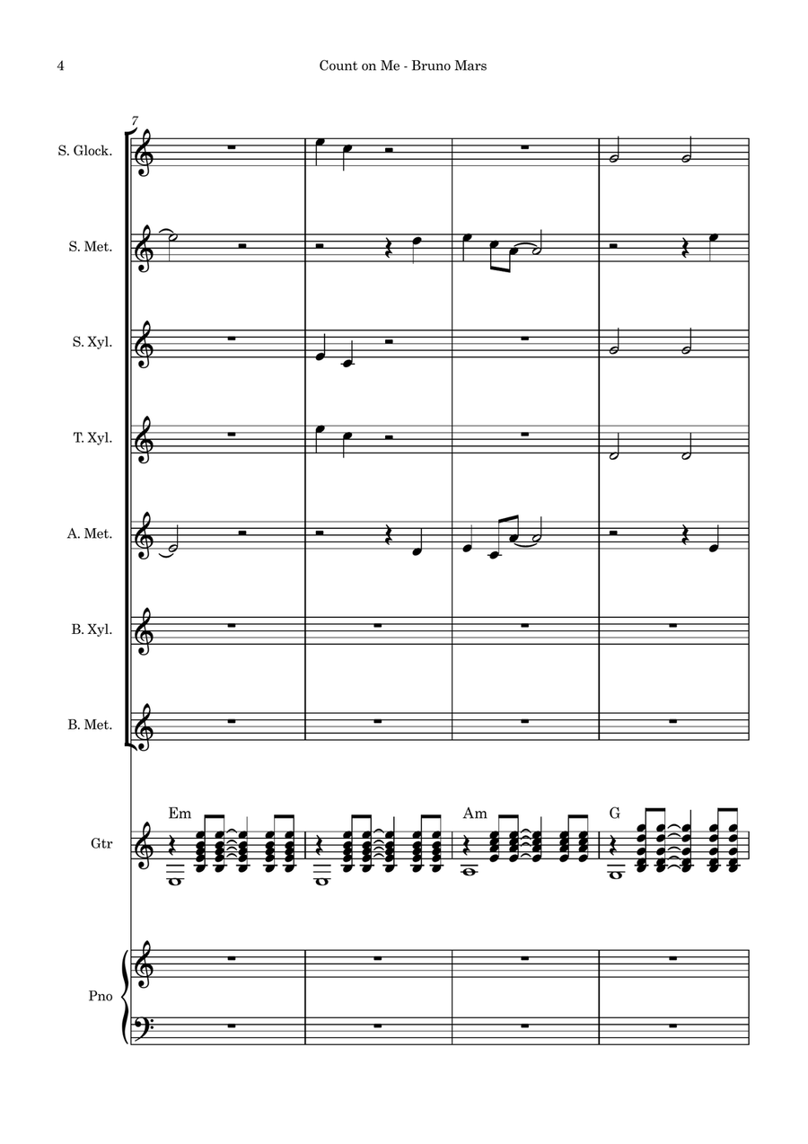 Count On Me Orff Instrument scores gallery preview page 4
